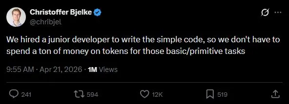 Did sillicon valley reinvent junior developers? 😂