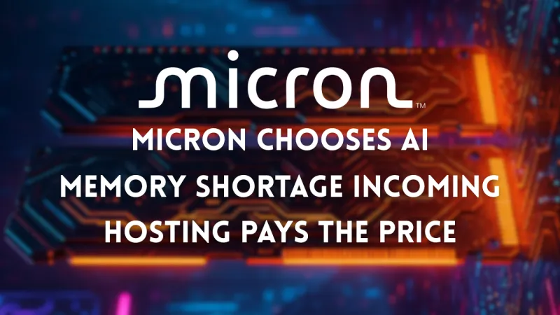 Do you guys think that the memory shortage is going to affect your business? I already heard from some hosting providers that they are buying RAM/SSD for at least a year ahead just in case...