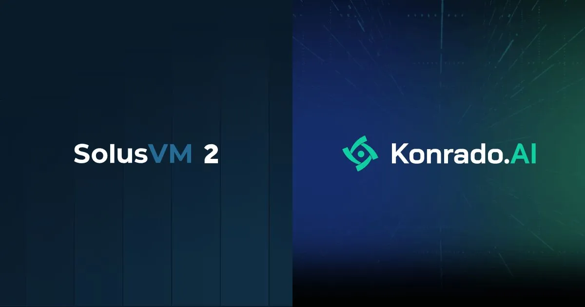 KonradoAI, Inc. now supports SolusVM to provide faster and better (or fully automated) responses to your end-customers 🔥