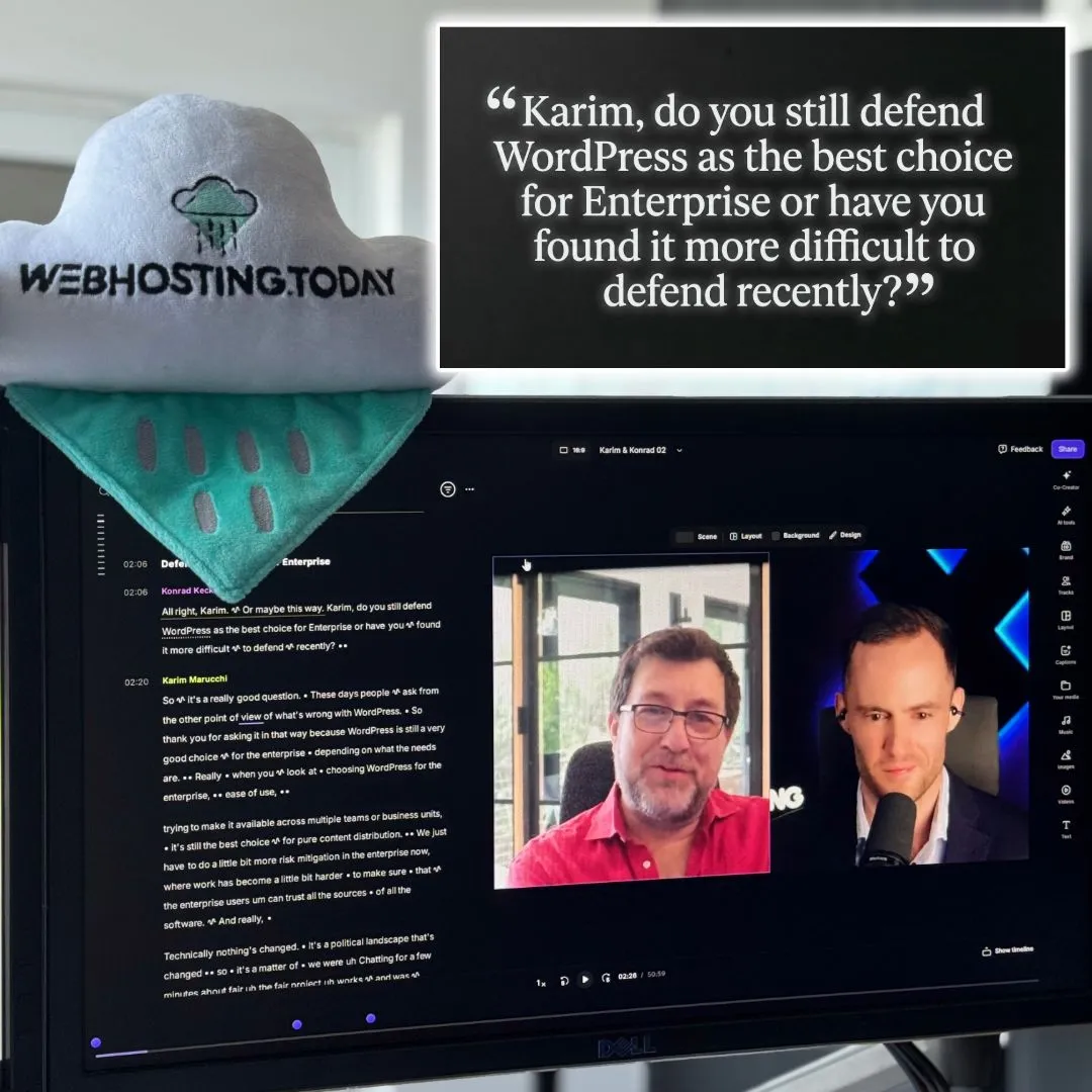 Next week, right before WordCamp Europe, we’re dropping a new episode with Karim Marucchi, CEO of Crowd Favorite. We talk about WordPress in the enterprise, why companies want more control over their open-source…