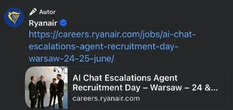 🤔 Ryanair is hiring… AI Chat Escalations Agents. Not support agents. Not customer service reps. "AI Chat Escalations Agents". You heard that right. That says a lot about where customer support is going. And honestly, I…