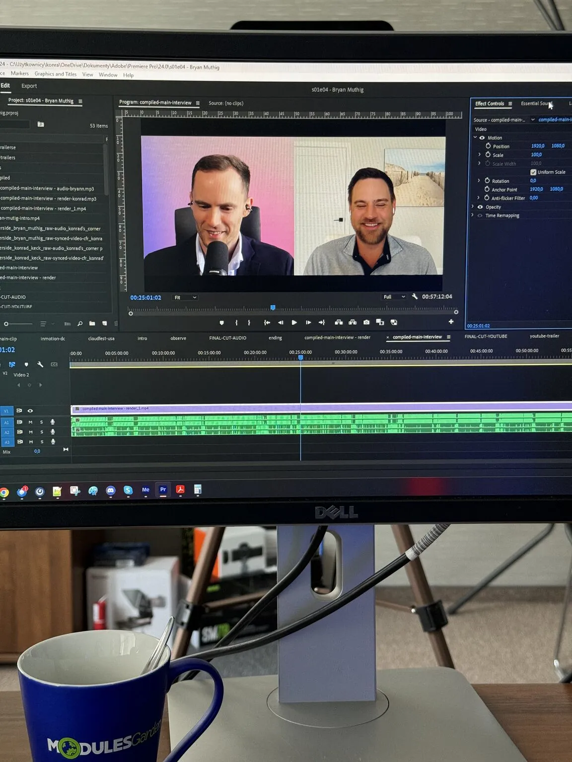 The 4th podcast episode in the making 😊 Do you recognize who my next guest is?