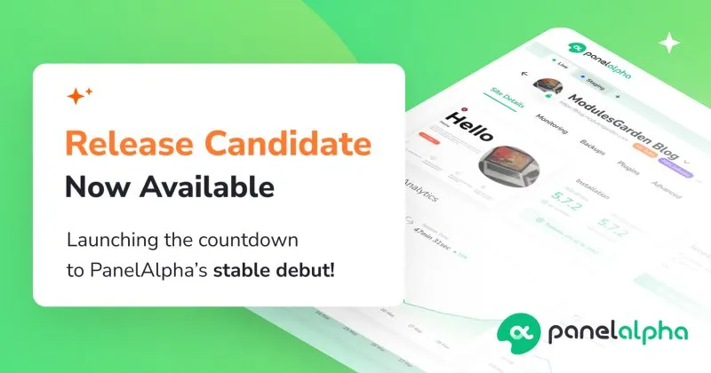 💚 The Release Candidate of PanelAlpha is already here! After 1.5 years of building the most modern, user-centered control panel for the WordPress hosting, we're almost done with the production-ready version. It has…