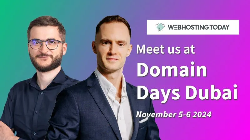 The webhosting.today team is on the move again! This time, together with Lukasz Gawior, we're heading to Domain Days Dubai, hosted by Munir B.. The event is shaping up to be amazing! We’ll be providing some exclusive…