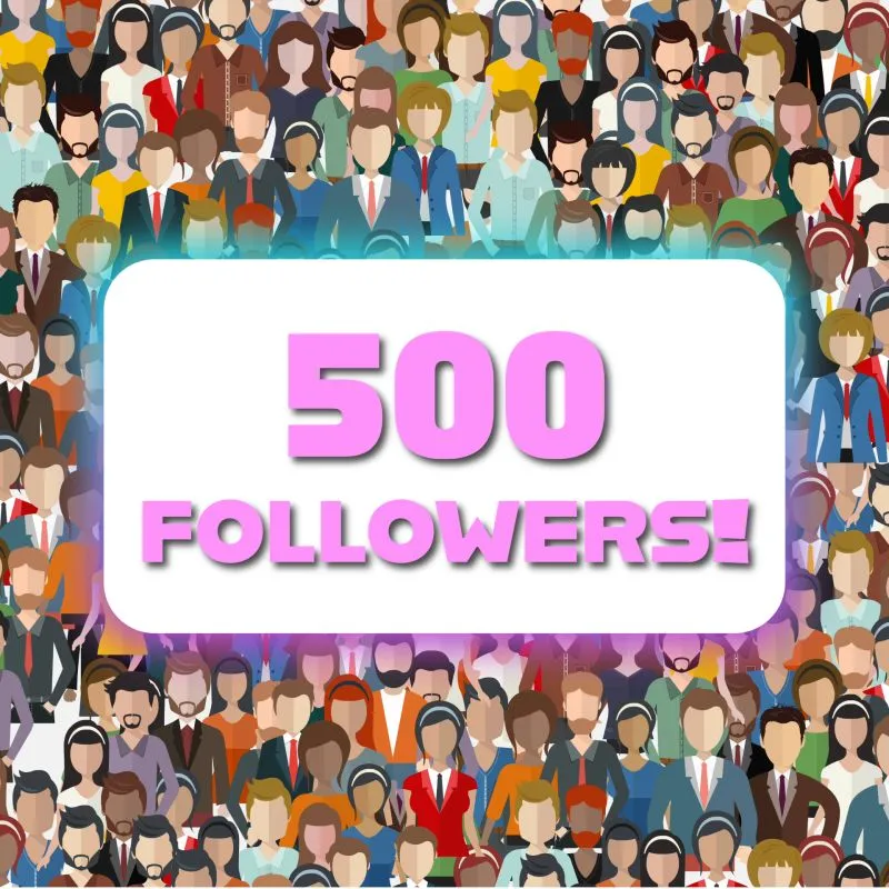 This is an INCREDIBLE milestone for me! I remember working on the 250 followers post which was a little over 2 months ago. As a matter of fact, our community growth has even accellerated! Giving away always comes back…