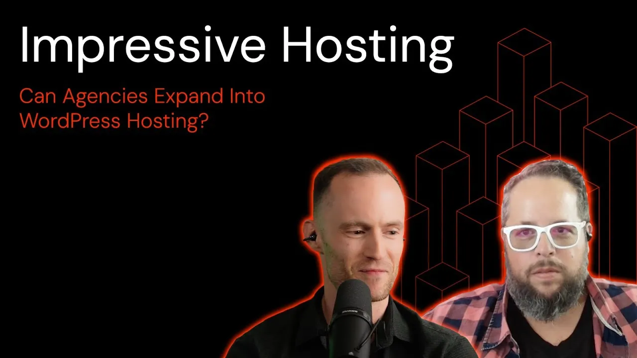 Konrad Keck on the Impressive Hosting channel discussing agencies moving into hosting