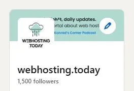 Wow! We’ve just hit 1,500 followers on LinkedIn with webhosting.today! 💪 A bit over 1.5 years in, and it really means a lot to us. It shows that what we do makes sense and brings value to the industry. Thank you all…